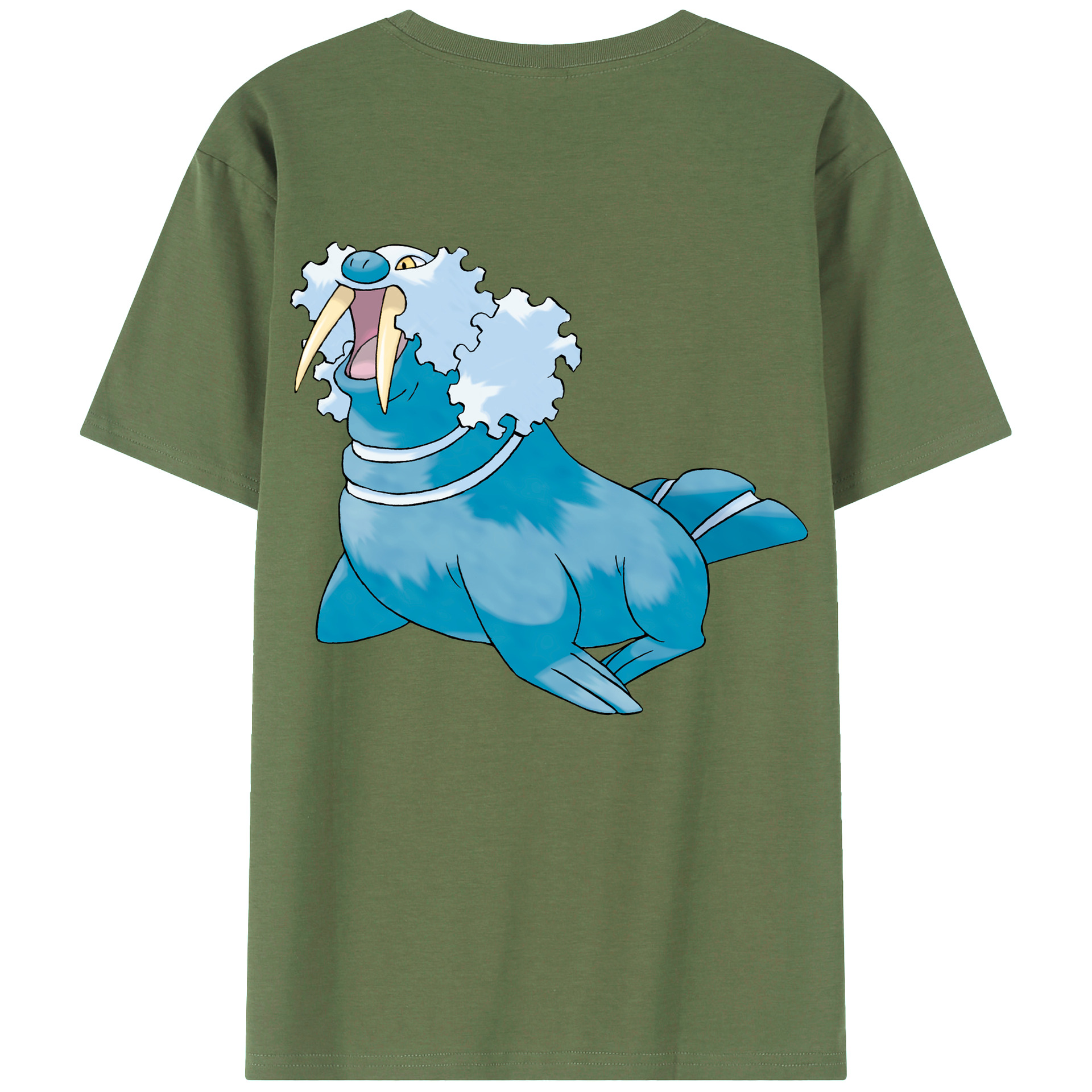 （画像用） ポケットモンスター Pokémon 綿100％ メンズ半袖Tシャツ（バックプリント） 通気性